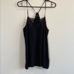 Madewell Black Silk Racerback Camisole